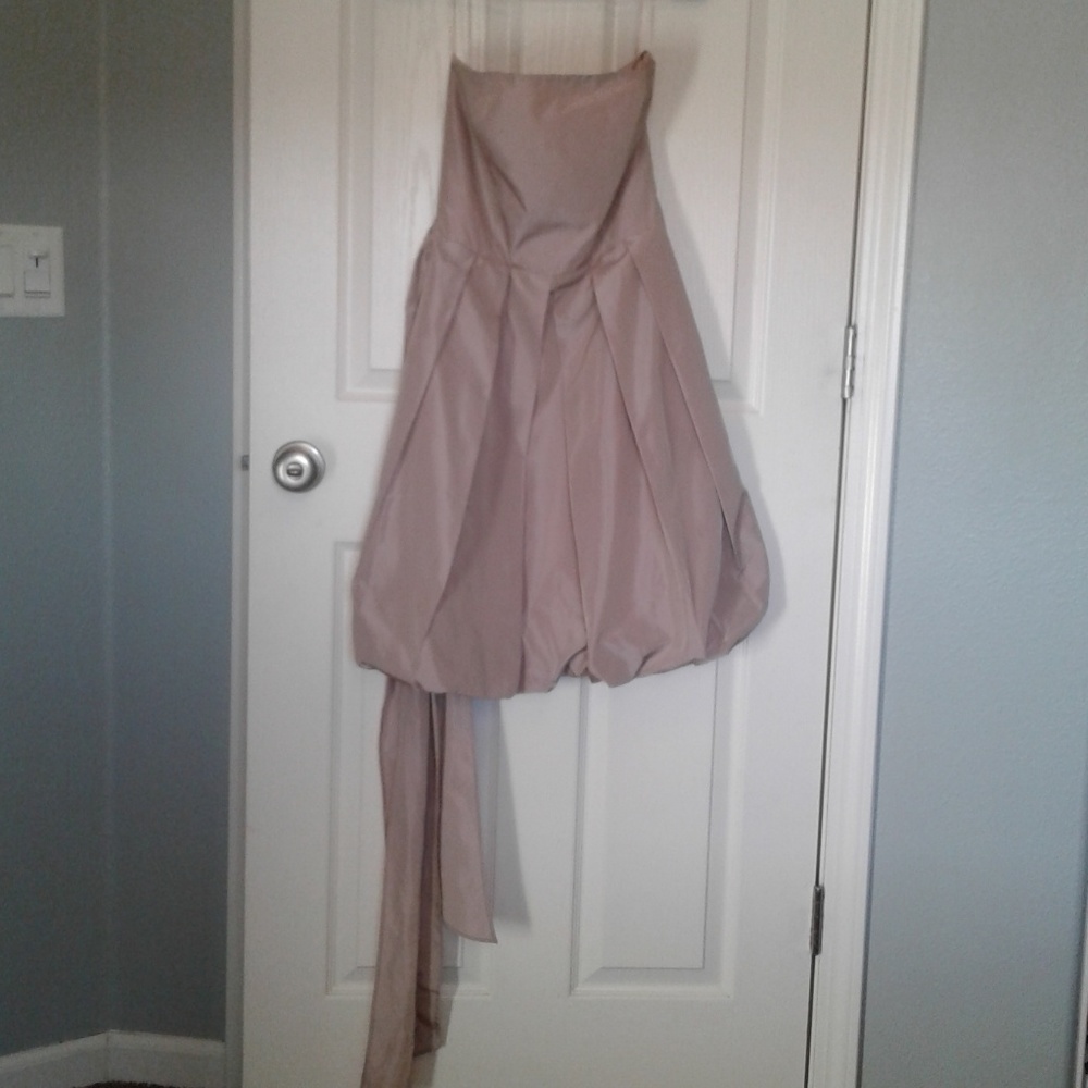 Blush Rose Pink Fit & Flare cocktail pleated dress